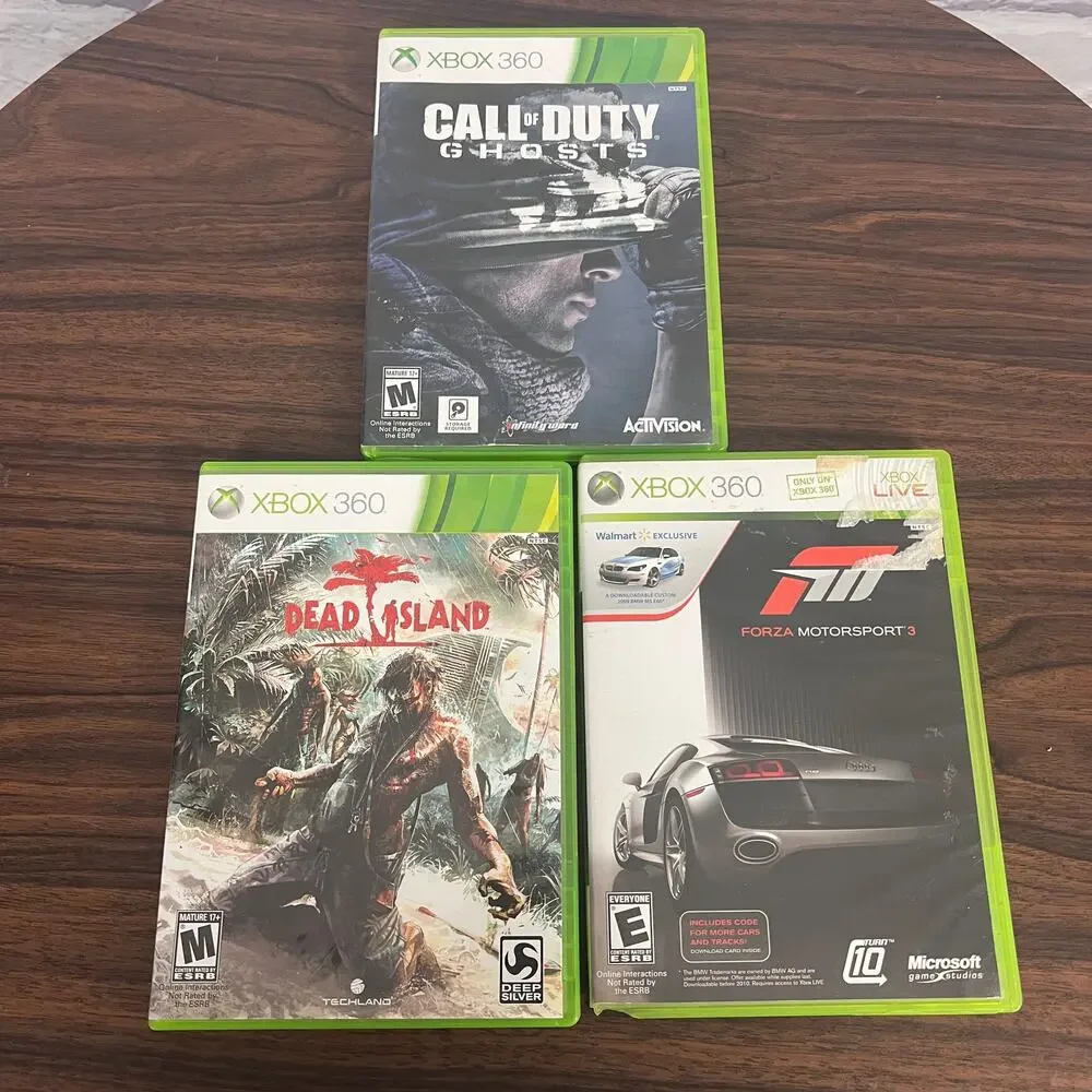 Xbox 360 Lot of 3 Video Games Call of Duty Ghosts Dead Island Forza 3 CIB